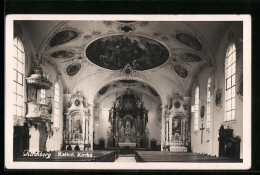 AK Kirchberg, Katholische Kirche, Innenansicht - Kirchberg