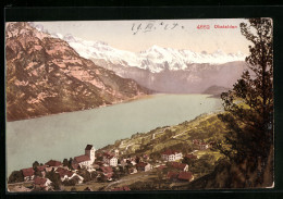 AK Obstalden, Teilansicht Mit Bergen - Obstalden