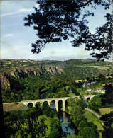 CPM La Suisse Normande Clecy Les Bords De L'Orne Les Rochers Des Parcs Et Le Viaduc - Bridges