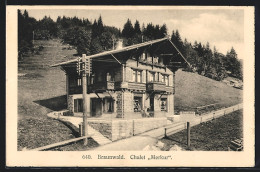 AK Braunwald, Chalet Merkur Mit Weg Und Umgebung - Braunwald