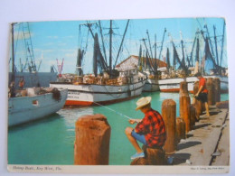 Shrimp Boats, Key West, Fla Part Of The Shrimp Boat Fleet  (739) - Key West & The Keys