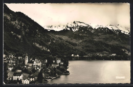 AK Vitznau, Teilansicht Mit Gewässer Und Bergpanorama - Vitznau