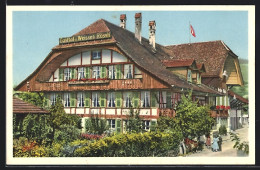 AK Zäziwil, Gebäudeansicht Vom Gasthaus Zum Weissen Rössli - Zäziwil