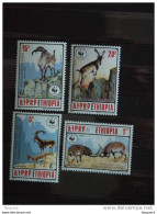 Ethiopie Ethiopia Athiopien  Geiten Chèvres WWF Yv 1281-1284 MNH ** - Other & Unclassified