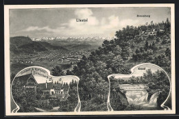 AK Liestal, Kurhaus Bienenberg, Kessel, Panorama - Liestal
