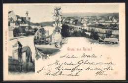 AK Aarau, Schlössli, Halden, Stadtkirche - Aarau
