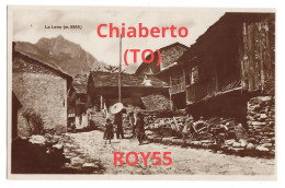 Piemonte-torino-chiaberto Frazione Di Usseglio Veduta Case Interno Frazione Anni 30 40 (f.piccolo) - Sonstige & Ohne Zuordnung