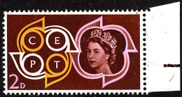GB 1961 CEPT Europa SG 626 2d With Hair Flaw Into Right Margin From Row 18 Stamp 6 Unmounted Mint MNH - Errors, Freaks & Oddities (EFOs
