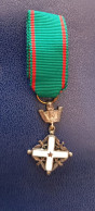 Medaglia Scuole Fascismo, E Cavaliere Della Repubblica Mignon - Italia