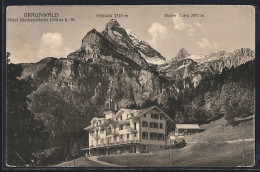 AK Braunwald, Hotel Niederschlacht Gegen Ortstock Und Hoher Turm - Braunwald