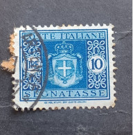 ITALIA REGNO 1945 STEMMA SENZA FASCI 10 LIRE CAT SASS.N 95 FRAGMANT--- GIULY - Postage Due