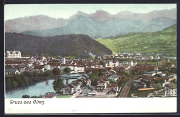 AK Olten, Ortsansicht Mit Bergen - Olten