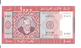 MAURITANIE 1000 OUGUIYA 1981 UNC P 3D - Mauritania