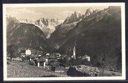 AK Soglio, Ortsansicht Mit Sciora Und Bondascagruppe - Soglio