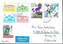 AIRMAIL,CASTLE NAGYCENK, KORMEND, SZECSENY, RACKEVE, OLYMPIC GAMES 1988, COVER, BUDAPEST, HUNGARY - Briefe U. Dokumente