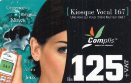 MAURITIUS - Girl, Complis By Cellplus Prepaid Card Rs 125, Exp.date 31/12/06, Used - Mauritius