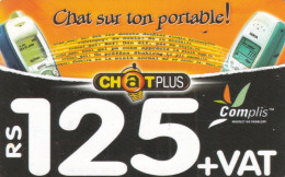MAURITIUS - Chatplus, Complis By Cellplus Prepaid Card Rs 125, Exp.date 31/12/05, Used - Mauritius