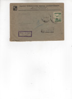 POLOGNE. LETTRE RECOMMANDE Par AVION De PTHZ WARIMEX WARSZAWA Pour FRANCE En 1947 - Avions
