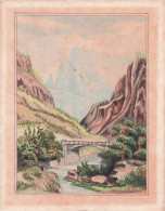 Belle Aquarelle Signée CH. CONCHONDON . Paysage Montagnard - Gouaches