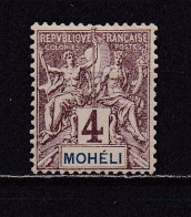 MOHELI 1906 TIMBRE N°3 NEUF AVEC CHARNIERE - Ongebruikt