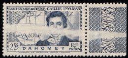 DAHOMEY - N° 112 - RENÉ CAILLIÉ - VARIÉTÉ.d'IMPRESSION - BORD De FEUILLE. - Altri & Non Classificati