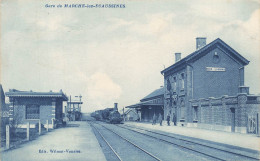 BELGIQUE - Marche Lez Ecaussines - Gare - Train - Chemin De Fer - Animé - Edit Wilmet Vanaise - Carte Postale Ancienne - Soignies