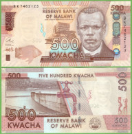 MALAWI 500 KWACHA 2017 P-66b UNC - Malawi