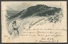 Sonnwendstein Austria, Gruss Litho. Year 1897 - Semmering