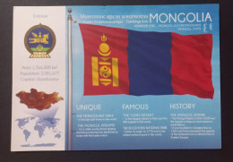 Postcard Flag Of Mongolia - FOTW SERIES - Flags Of The World - Mongolia