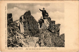 ** T2/T3 Tátra, Magas-Tátra, Vysoké Tatry; Auf Dem Gipfel Der Gerlsdorfer Spitze (2663 M). C. Schröter 4019. / Gerlachfa - Unclassified