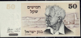 ISRAEL 1978 BANKNOT 50 SHEQEL BEN GURION UNC VF!! - Israel