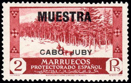 Cabo Juby - Edi * 84M - 1935/36 - Habilitados - 2 Pts. - Sobrecarga "Muestra" - Cabo Juby