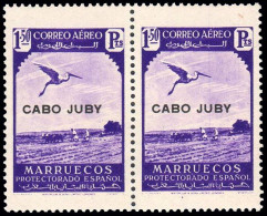 Cabo Juby - Edi ** 109 Pareja - 1938 - Habilitados - 1,50 Pts. - Cabo Juby