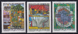 MiNr. 1235-1237 Liechtenstein 2000, 9. Mai. Weltausstellung EXPO 2000, Hannover:Umwelt Und Entwicklung Postfrisch/**/MNH - 2000 – Hannover (Deutschland)