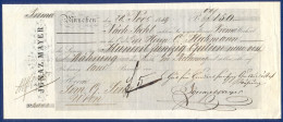 1859 Munchen,  Note Certified By The Signature Eduard Of The Son Founder Of The Jewish Banking House IGNAZ MAYER - Historical Figures