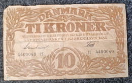 BANKNOTE DANIMARCA 1935 10 KORONEN  --- IONEL - Denmark