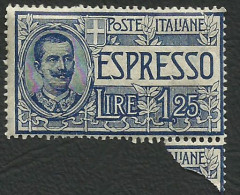 ITALIA REGNO 1926 ESPRESSO  Tipo Floreale NUOVO L.1.25 - Express Mail
