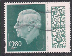 GB 2024 KC 3rd £2.80 Slate Blue Barcode Machin Used  SG V5027 ( K397 ) - Gebraucht
