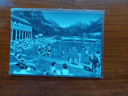SUISSE CPSM KLOSTERS SCHWIMMBAD MIT SILVRETTA - Klosters