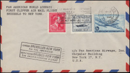 Erstflug New York - Brüssel Per PAN American World Airways, BRÜSSEL 17.6.1946 - Autres & Non Classés