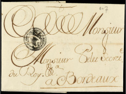 ESPAÑA: PREFILATELIA. 1743. SAN SEBASTIÁN A FRANCIA. Marca S.S. Dentro De Dos Círculos En Negativo De San Sebastián (nº  - Altri & Non Classificati