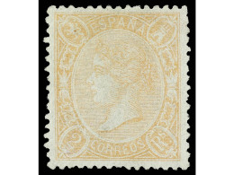 (*) ESPAÑA. 2 Reales Naranja Pálido. Muy Bien Centrado. RARO. Cert. GRAUS. Ed.79A. - Altri & Non Classificati