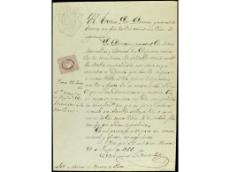 ESPAÑA. 1866. Circular Fechada El 26 De Julio De 1866 Enviada Por El Administrador De Correos De HUESCA Al De JACA, Adju - Altri & Non Classificati