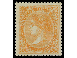* ESPAÑA. 12 Cuartos Naranja. PIEZA DE LUJO. Cert. GRAUS De La Pareja De Donde Procede. Ed.89A. Cat. 415€. - Altri & Non Classificati