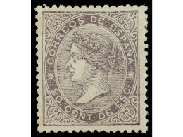* ESPAÑA. 20 Cents. Lila. PIEZA DE LUJO. Cert. GRAUS De La Pareja De Donde Procede. Ed.92. - Altri & Non Classificati