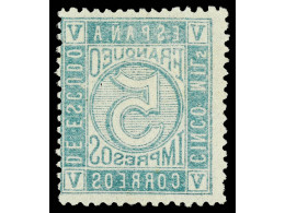 (*) ESPAÑA. 5 Mils. Verde. CALCADO AL DORSO. PRECIOSO. Ed.93ic. - Altri & Non Classificati