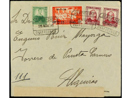 COLONIAS ESPAÑOLAS: MARRUECOS. 1936. ISLAS CHAFARINAS A ALGECIRAS. Sobre Certificado Con Rarísimo Origen. Ed.161. - Altri & Non Classificati