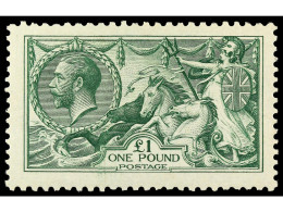 Delcampe - * GRAN BRETAÑA. 1913. 1 £ Green. Fine. Yv.156, S.G 403. Cat. 3.000€. - Sonstige & Ohne Zuordnung