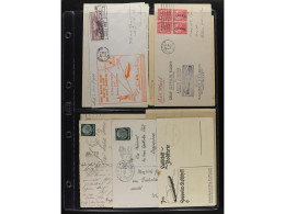 ZEPPELIN. HISTORIA POSTAL. Conjunto Montado En Hojas Clasificador Con 50 Cartas O Tarjetas Con Distintas Marcas Del Graf - Other & Unclassified