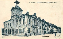 73 - Yenne - L'Hôtel De Ville - Animée - Correspondance - CPA - Voir Scans Recto-Verso - Yenne